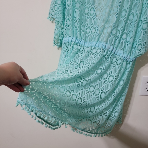 Ocean Blue Swimsuit Cover-Up Plus Size 2X - Picture 7 of 8